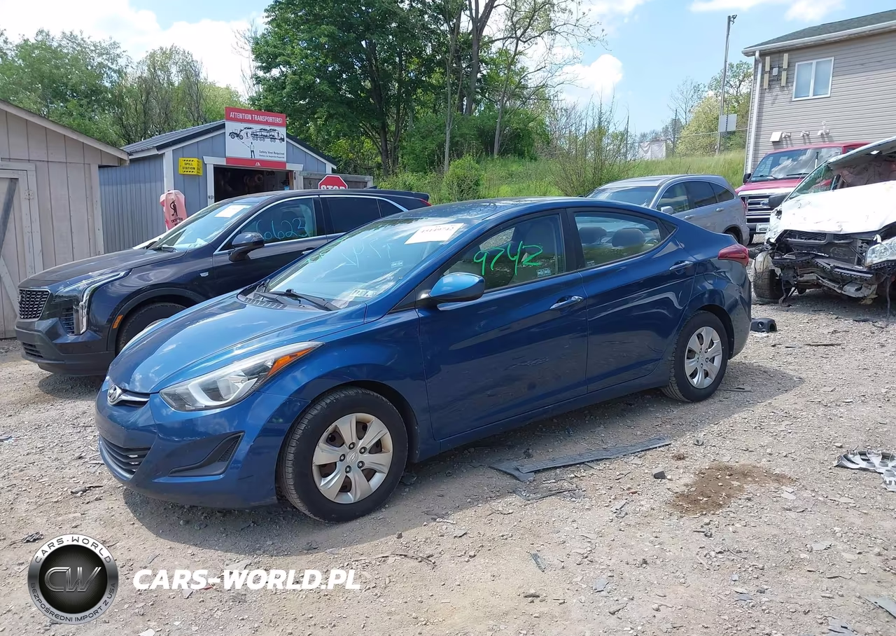 2016 Hyundai Elantra Se VIN:KMHDH4AE7GU570460 - 2