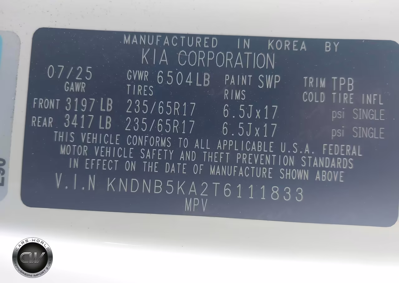 2026 Kia Carnival Mpv Hybrid Lxs VIN:KNDNB5KA2T6111833 - 9