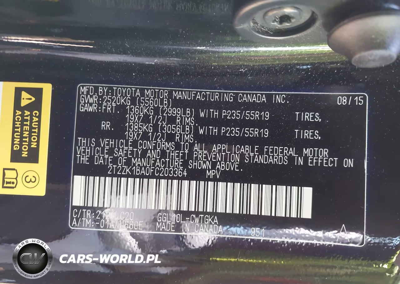 2015 Lexus Rx 350 VIN:2T2ZK1BA0FC203364 - 9
