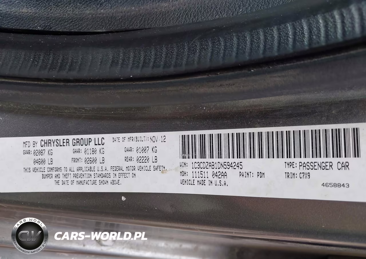 2013 Dodge Avenger Se VIN:1C3CDZAB1DN594245 - 9