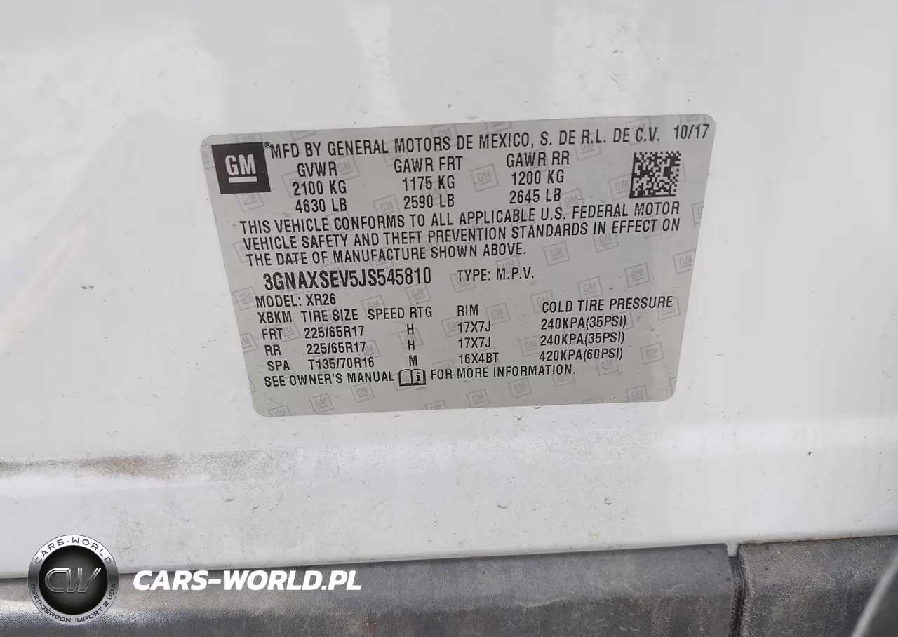 2018 Chevrolet Equinox Lt VIN:3GNAXSEV5JS545810 - 9