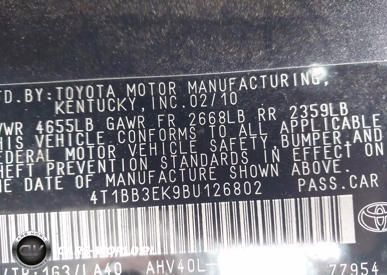 2011 Toyota Camry Hybrid VIN:4T1BB3EK9BU126802 - 9