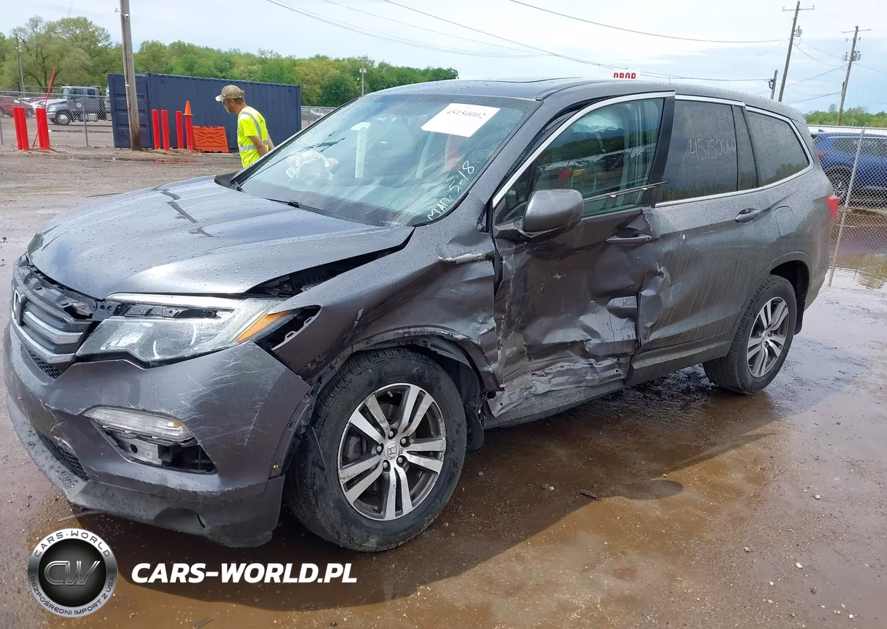 2016 Honda Pilot Ex-L VIN:5FNYF6H54GB073209 - 2