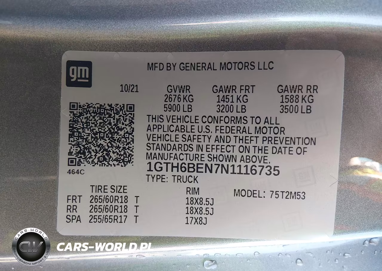 2022 GMC Canyon 4Wd Elevation Standard VIN:1GTH6BEN7N1116735 - 9
