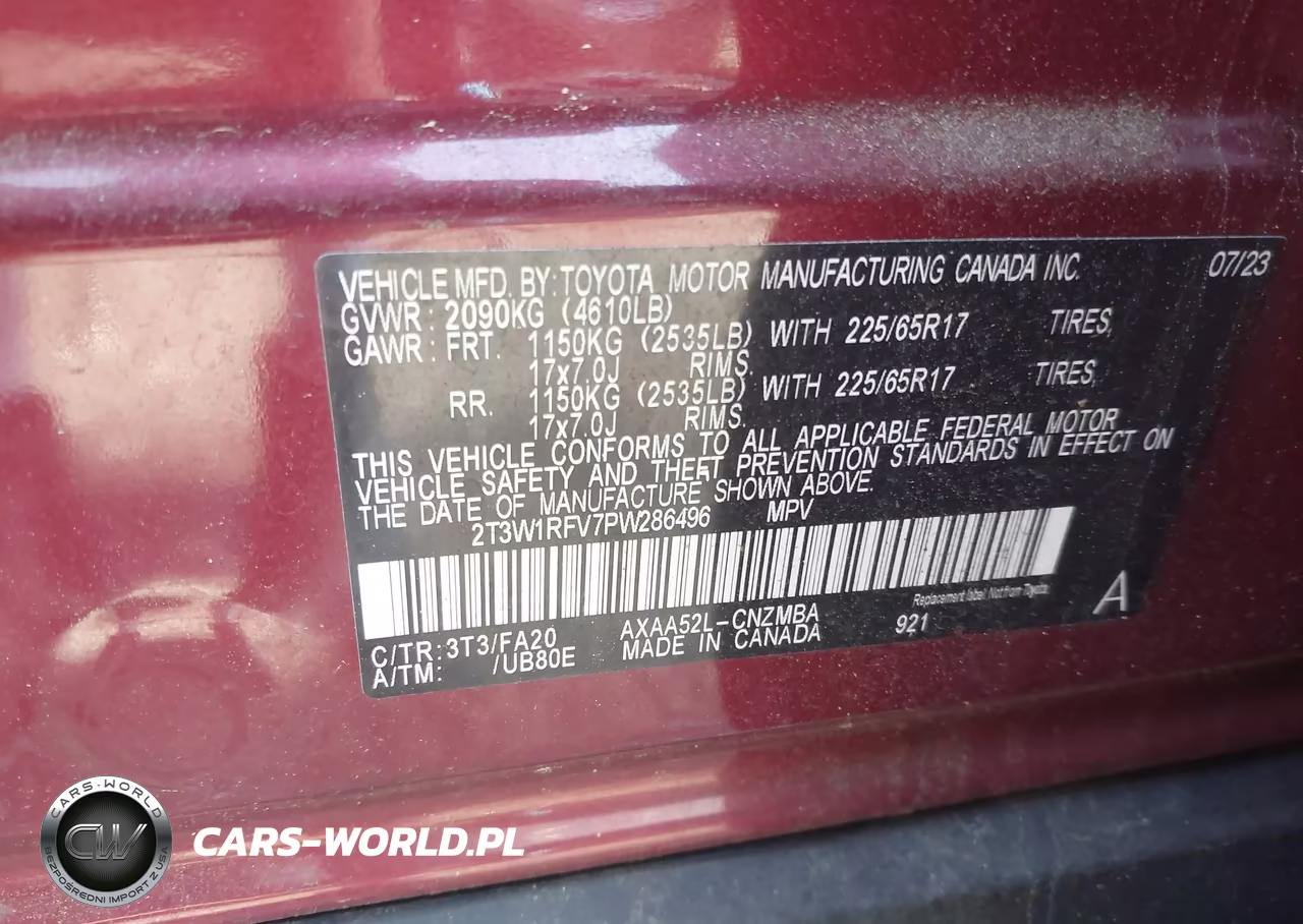 2023 Toyota Rav4 Xle VIN:2T3W1RFV7PW286496 - 9
