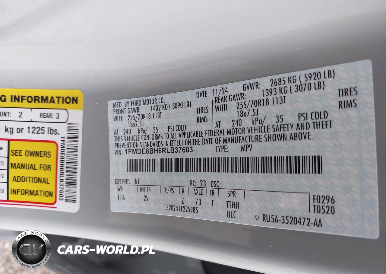 2024 Ford Bronco Outer Banks VIN:1FMDE8BH6RLB37603 - 9