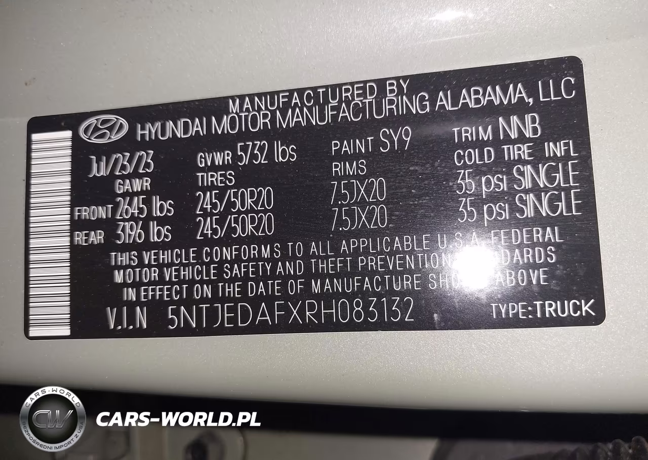 2024 Hyundai Santa Cruz Limited VIN:5NTJEDAFXRH083132 - 9