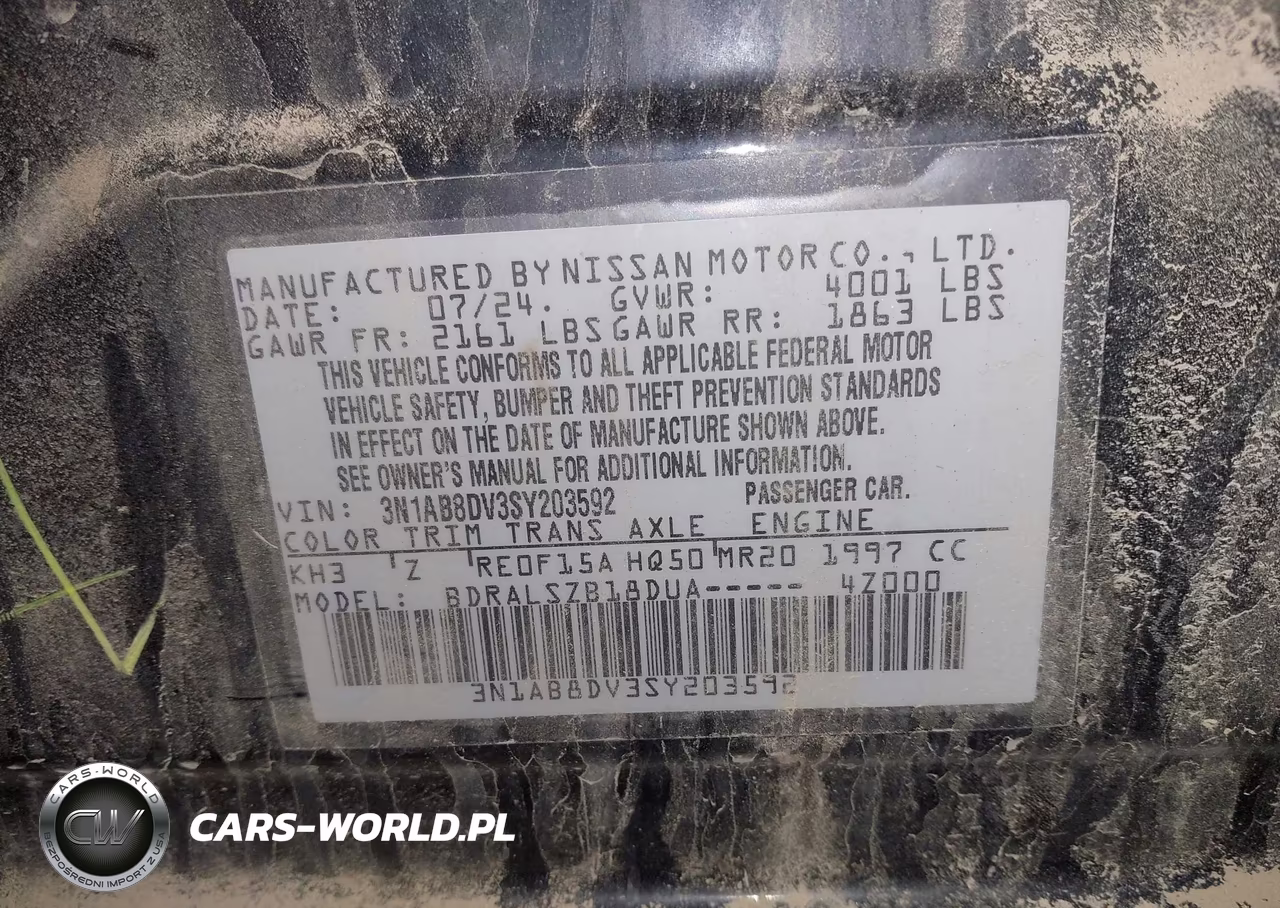 2025 Nissan Sentra Sr VIN:3N1AB8DV3SY203592 - 9