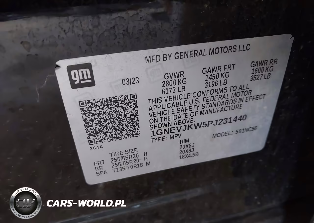2023 Chevrolet Traverse Awd Rs VIN:1GNEVJKW5PJ231440 - 9