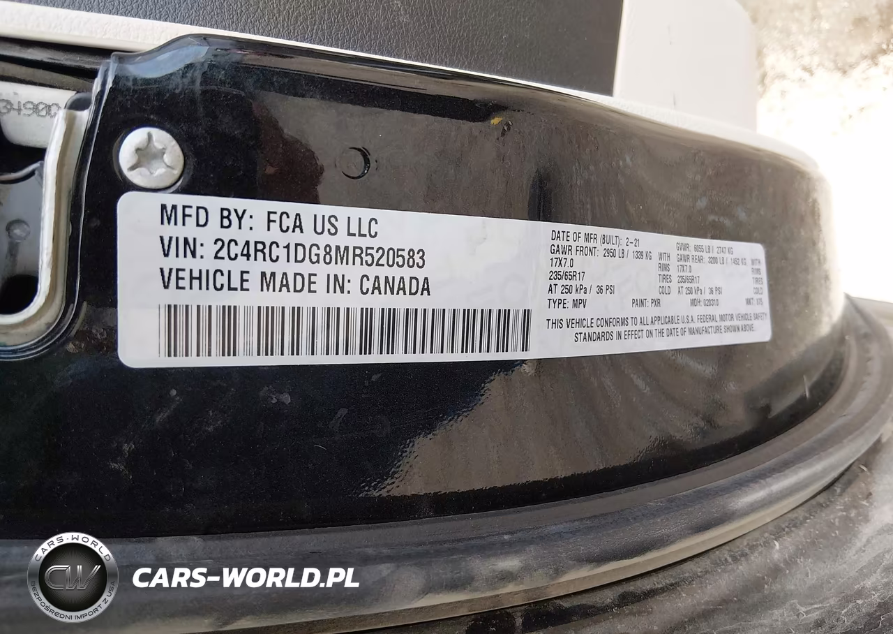 2021 Chrysler Voyager Lxi VIN:2C4RC1DG8MR520583 - 9