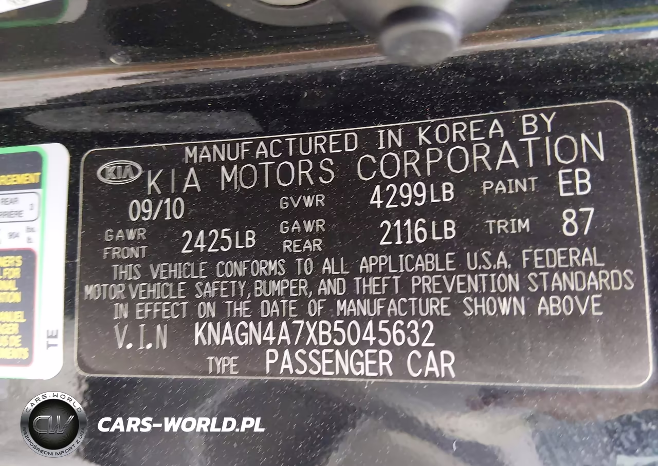 2011 Kia Optima Ex VIN:KNAGN4A7XB5045632 - 9