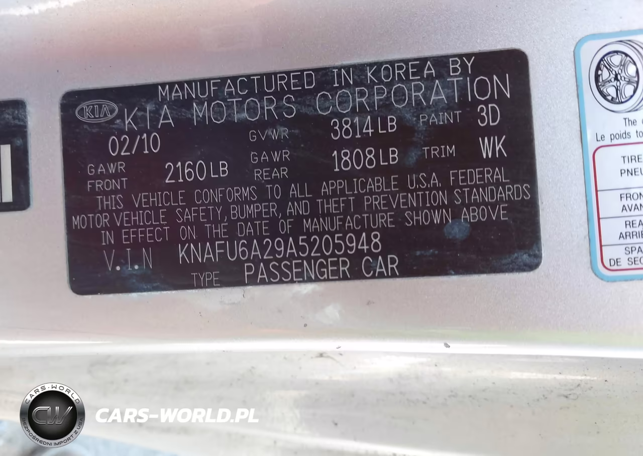 2010 Kia Forte Koup Ex VIN:KNAFU6A29A5205948 - 9