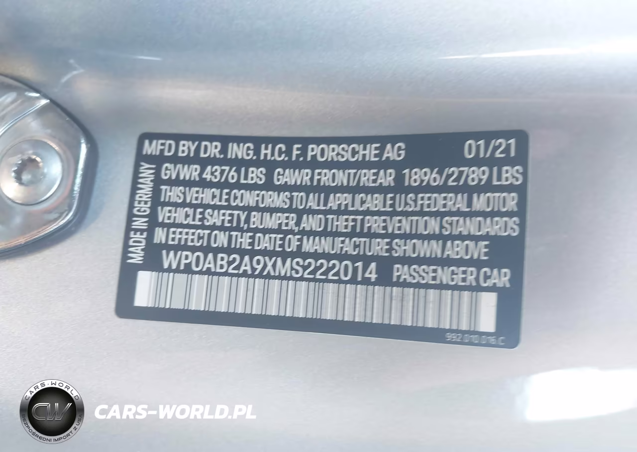 2021 Porsche 911 Carrera 4S-Carrera S VIN:WP0AB2A9XMS222014 - 9