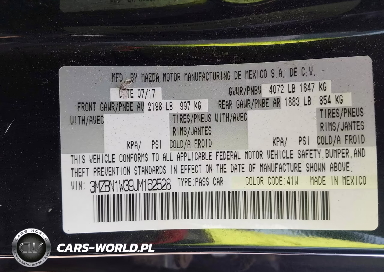 2018 Mazda Mazda3 Grand Touring VIN:3MZBN1W39JM162528 - 9
