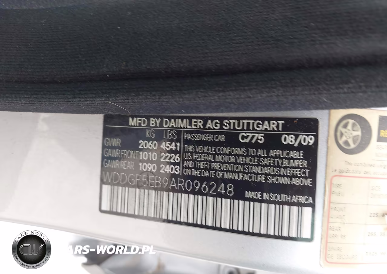 2010 Mercedes-Benz C 300 Luxury-Sport VIN:WDDGF5EB9AR096248 - 9