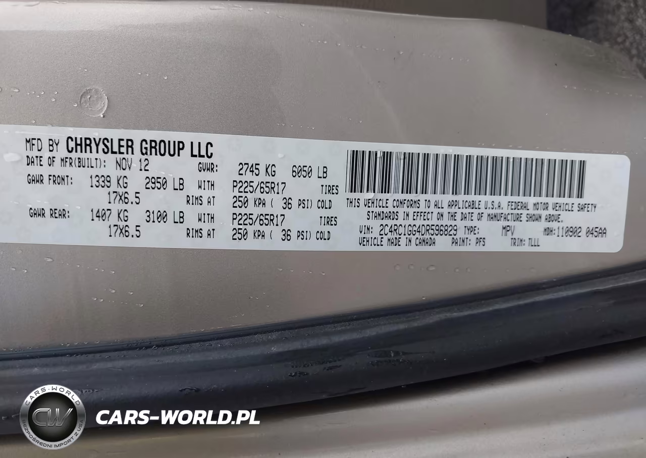 2013 Chrysler Town & Country Limited VIN:2C4RC1GG4DR596829 - 9