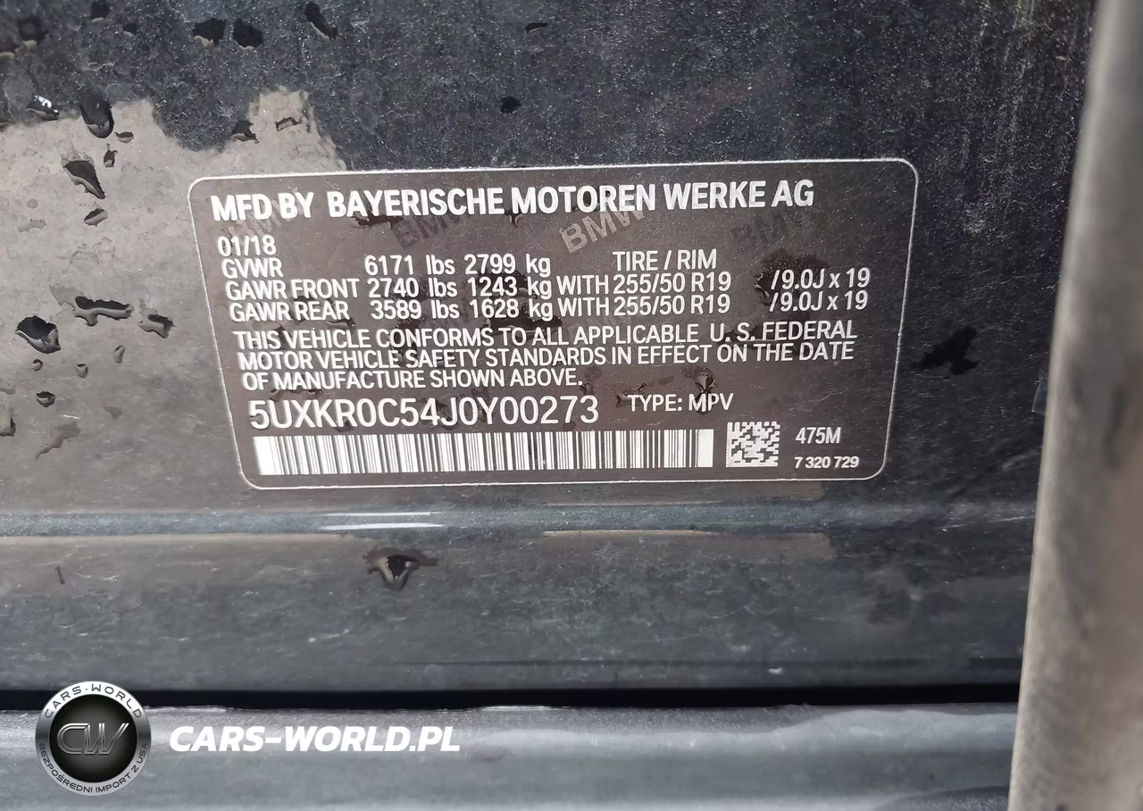 2018 BMW X5 xDrive35I VIN:5UXKR0C54J0Y00273 - 9