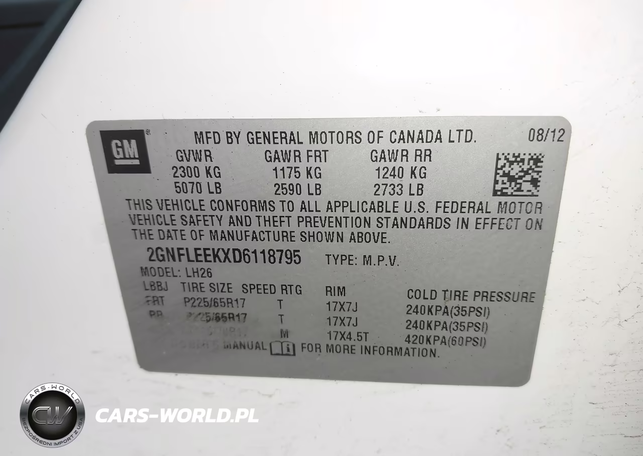 2013 Chevrolet Equinox 1Lt VIN:2GNFLEEKXD6118795 - 9