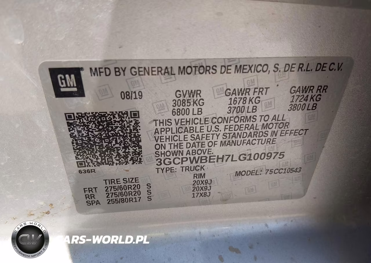 2020 Chevrolet Silverado 1500 2Wd Short Bed Custom VIN:3GCPWBEH7LG100975 - 9
