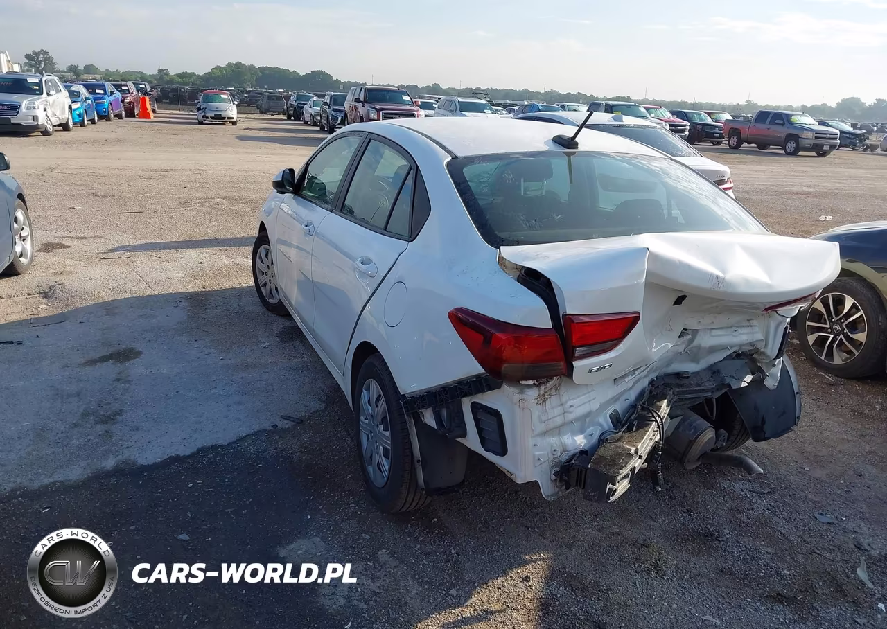 2022 Kia Rio Lx VIN:3KPA24AD2NE445166 - 3