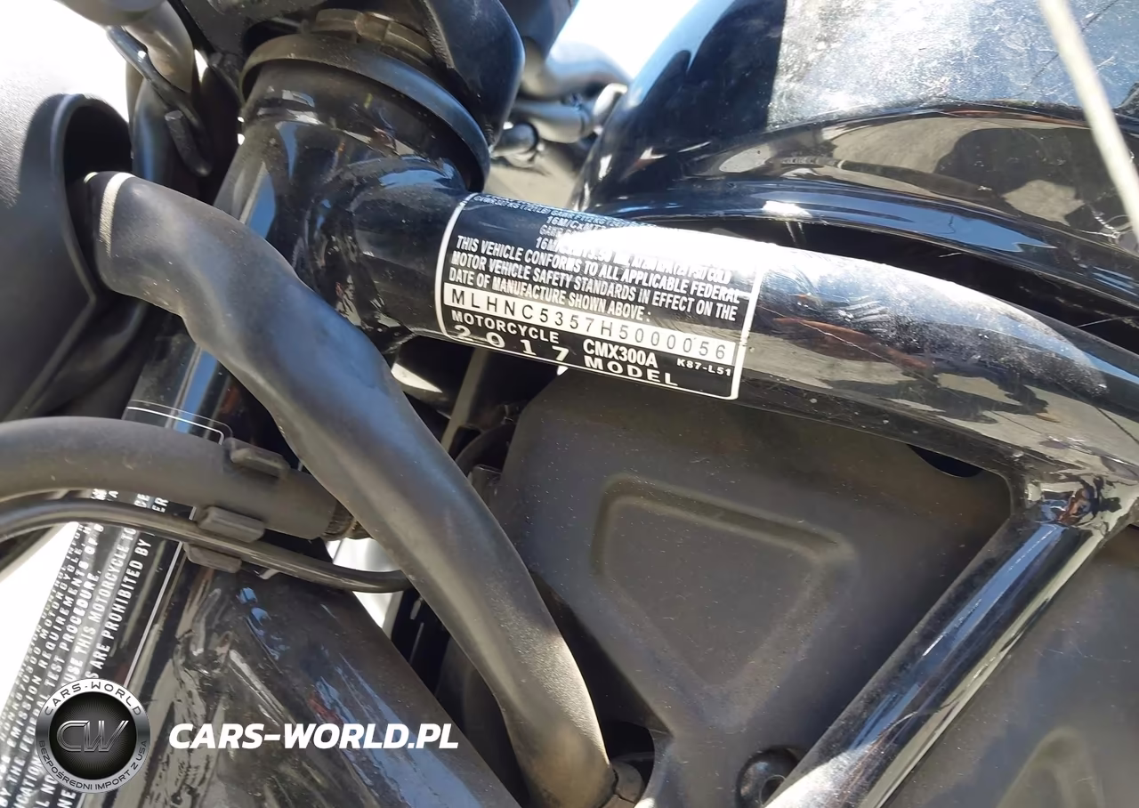 2017 Honda Cmx300 A VIN:MLHNC5357H5000056 - 10