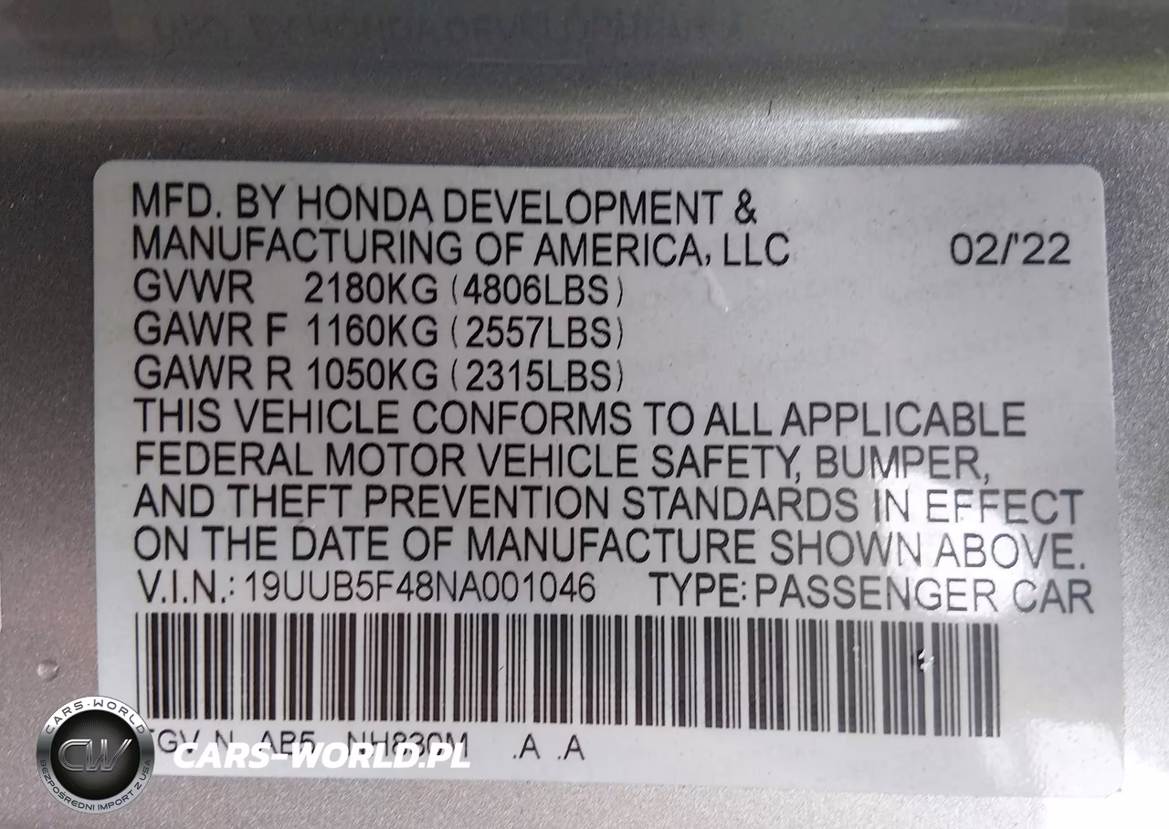 2022 Acura Tlx Technology Package VIN:19UUB5F48NA001046 - 9