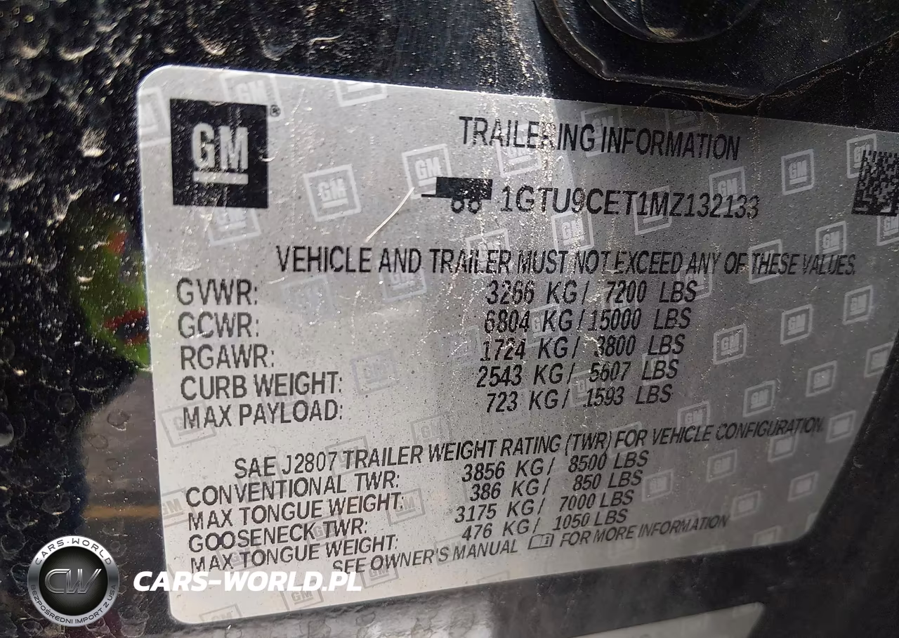 2021 GMC Sierra 1500 4Wd Short Box Elevation VIN:1GTU9CET1MZ132133 - 9