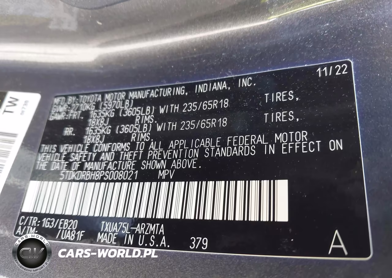 2023 Toyota Highlander Xle VIN:5TDKDRBH8PS008021 - 9