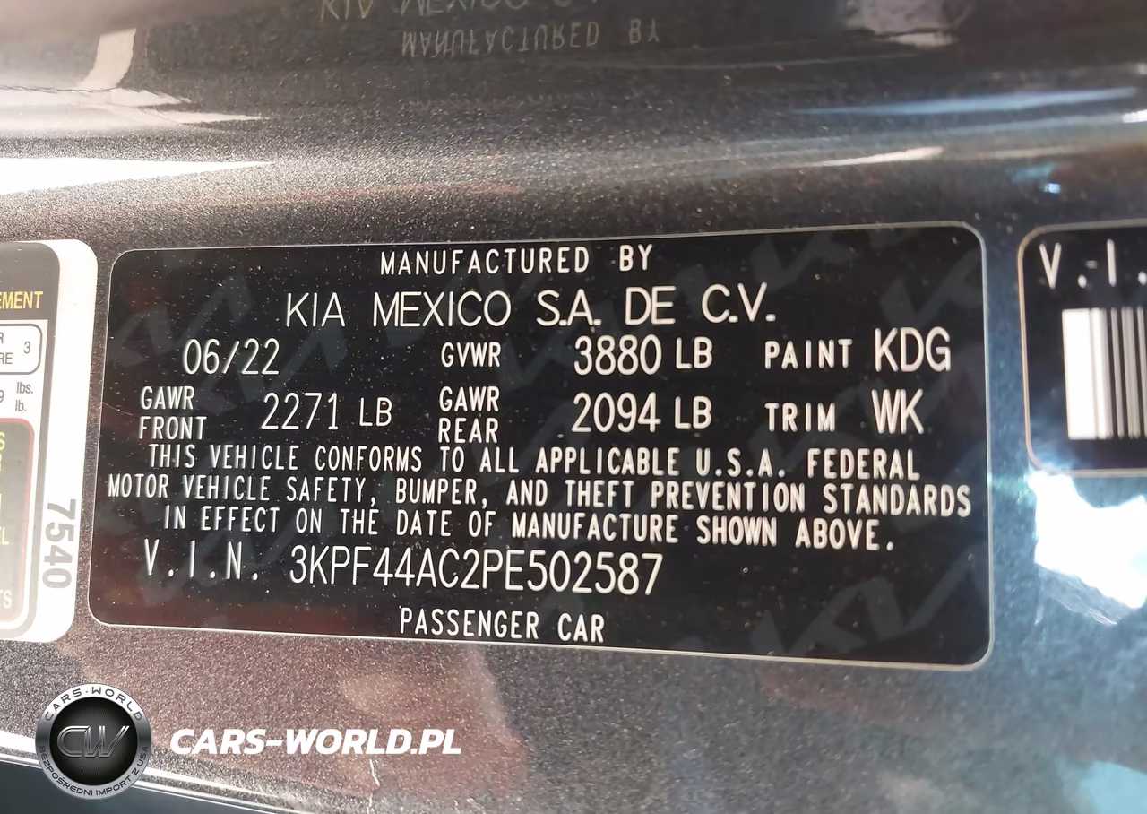 2023 Kia Forte Gt Manual VIN:3KPF44AC2PE502587 - 9