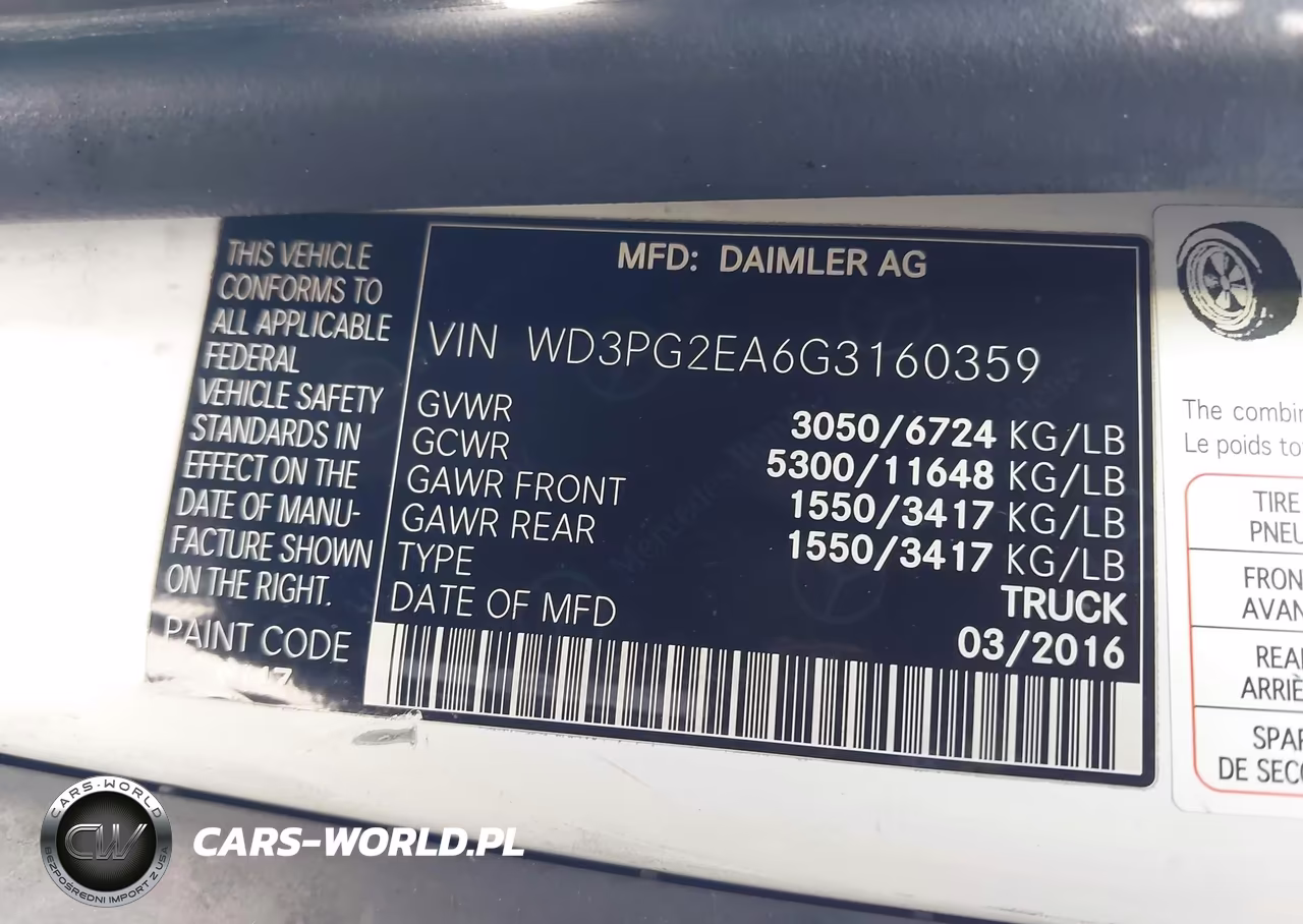 2016 Mercedes-Benz Metris VIN:WD3PG2EA6G3160359 - 9