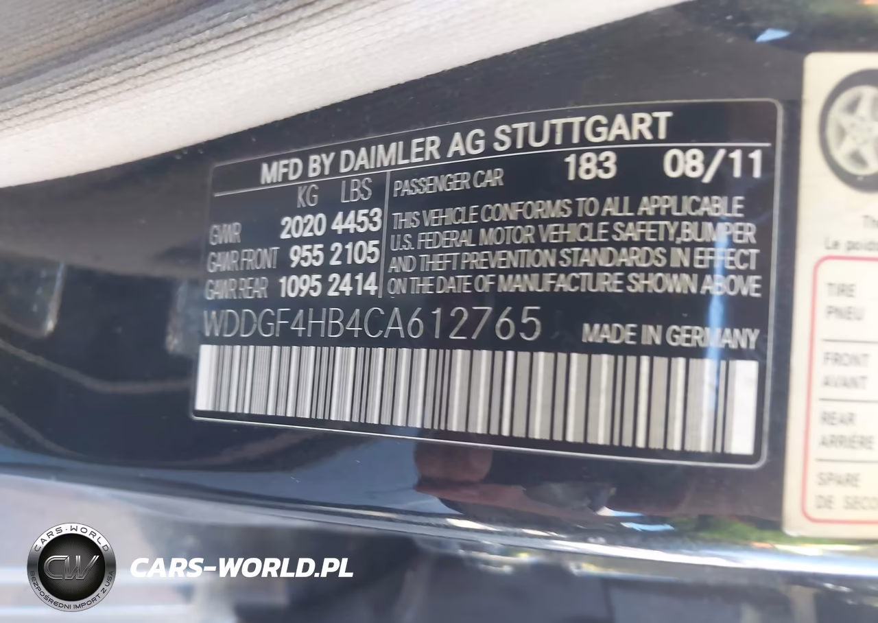 2012 Mercedes-Benz C 250 Sport VIN:WDDGF4HB4CA612765 - 9