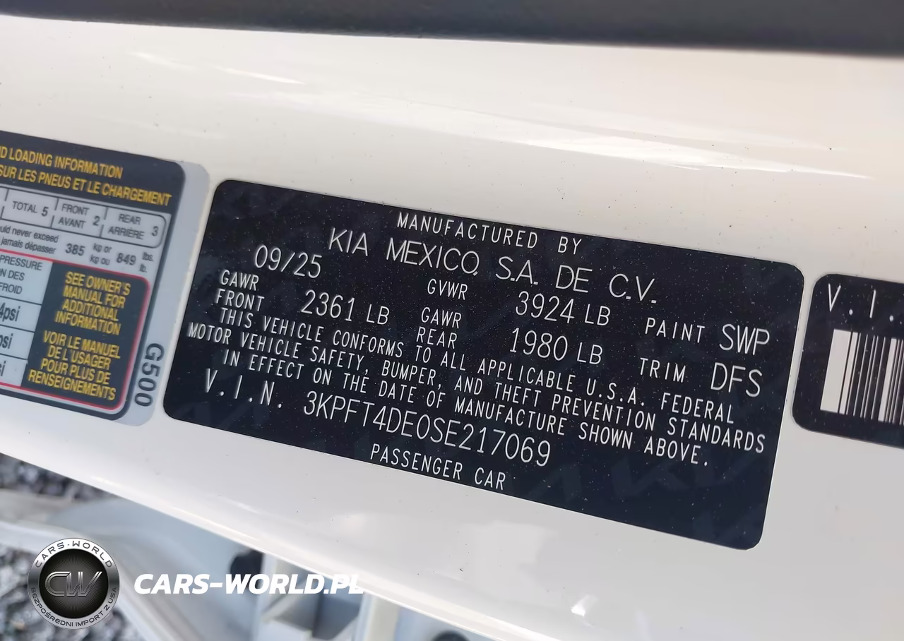2025 Kia K4 Lxs VIN:3KPFT4DE0SE217069 - 9