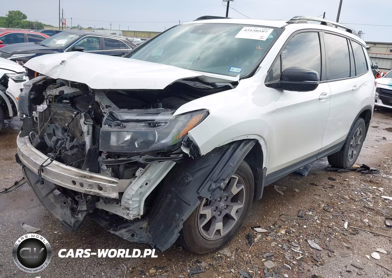 2022 Honda Passport Awd Trailsport VIN:5FNYF8H60NB026728 - 2