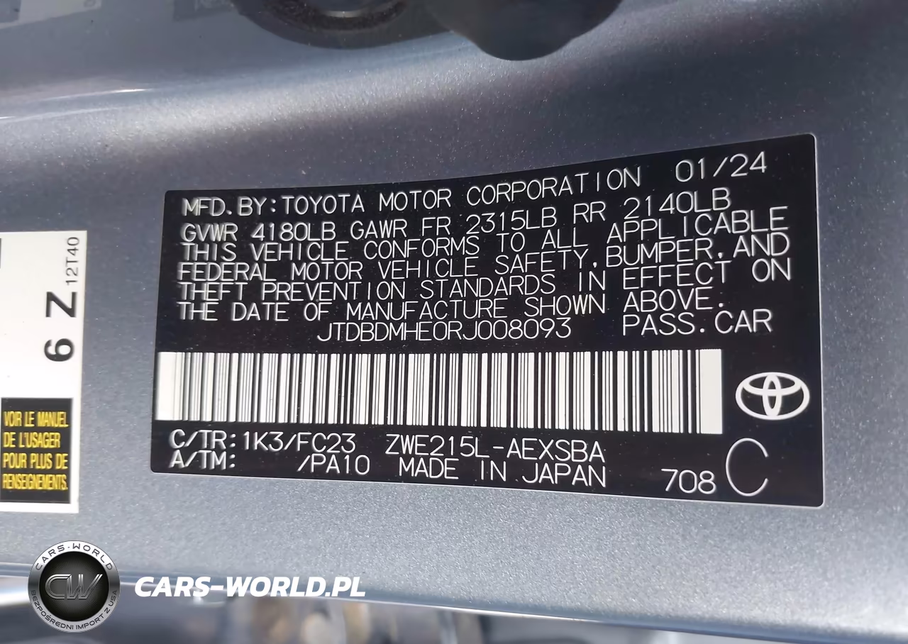 2024 Toyota Corolla Hybrid Se VIN:JTDBDMHE0RJ008093 - 9