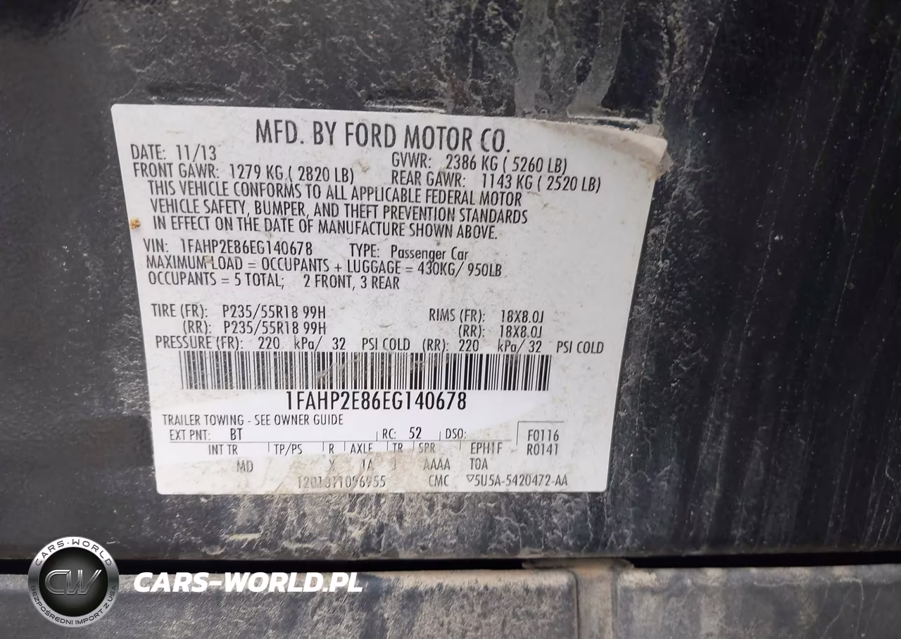 2014 Ford Taurus Sel VIN:1FAHP2E86EG140678 - 9