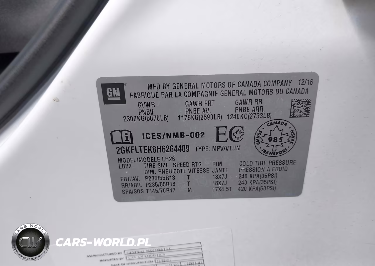 2017 GMC Terrain Sle-2 VIN:2GKFLTEK8H6264409 - 9