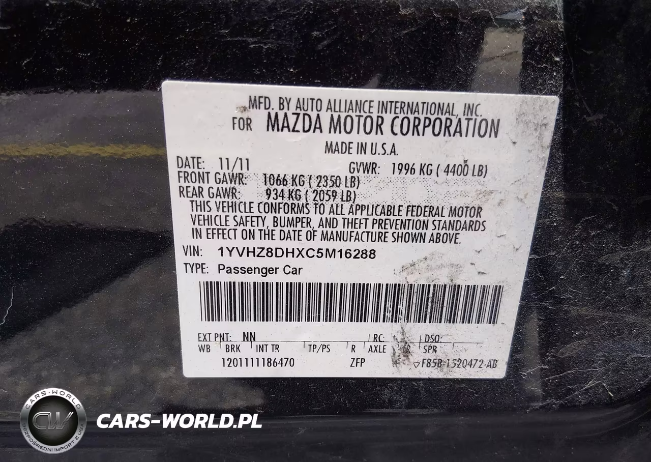 2012 Mazda Mazda6 I Touring VIN:1YVHZ8DHXC5M16288 - 9