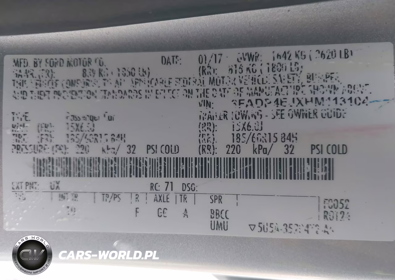 2017 Ford Fiesta Se VIN:3FADP4EJXHM113104 - 9