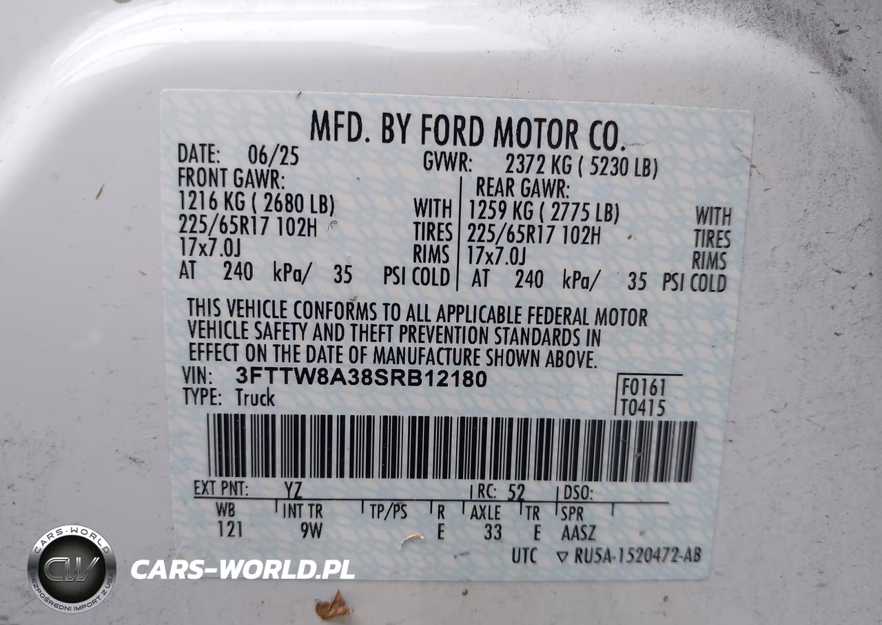2025 Ford Maverick Xl VIN:3FTTW8A38SRB12180 - 9