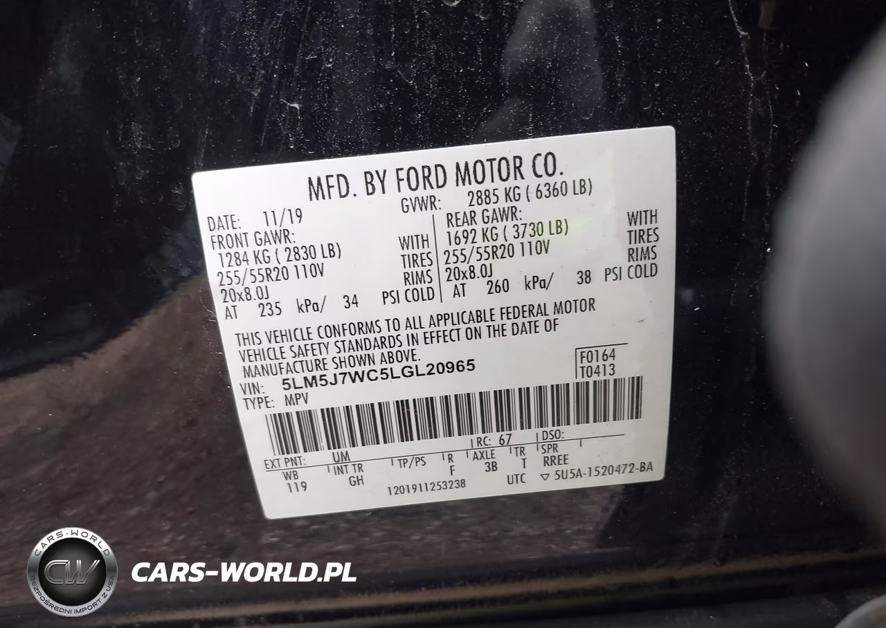 2020 Lincoln Aviator Reserve VIN:5LM5J7WC5LGL20965 - 9