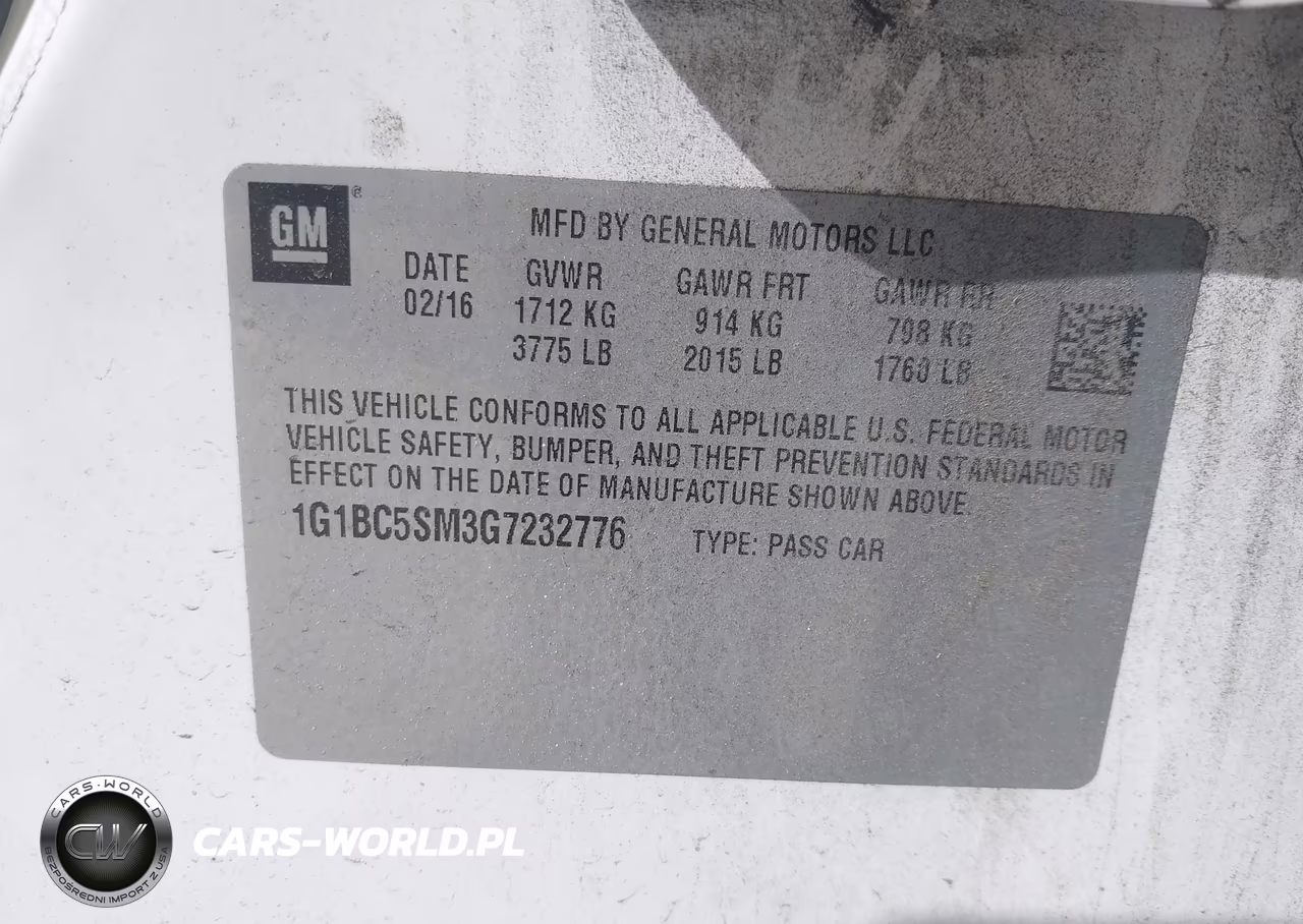 2016 Chevrolet Cruze Ls Auto VIN:1G1BC5SM3G7232776 - 9