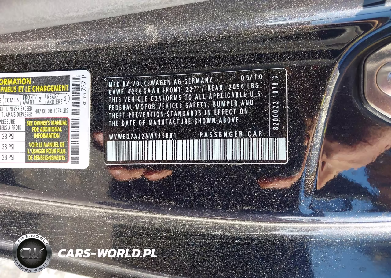 2010 Volkswagen Gti 2-Door VIN:WVWED7AJ2AW419881 - 9
