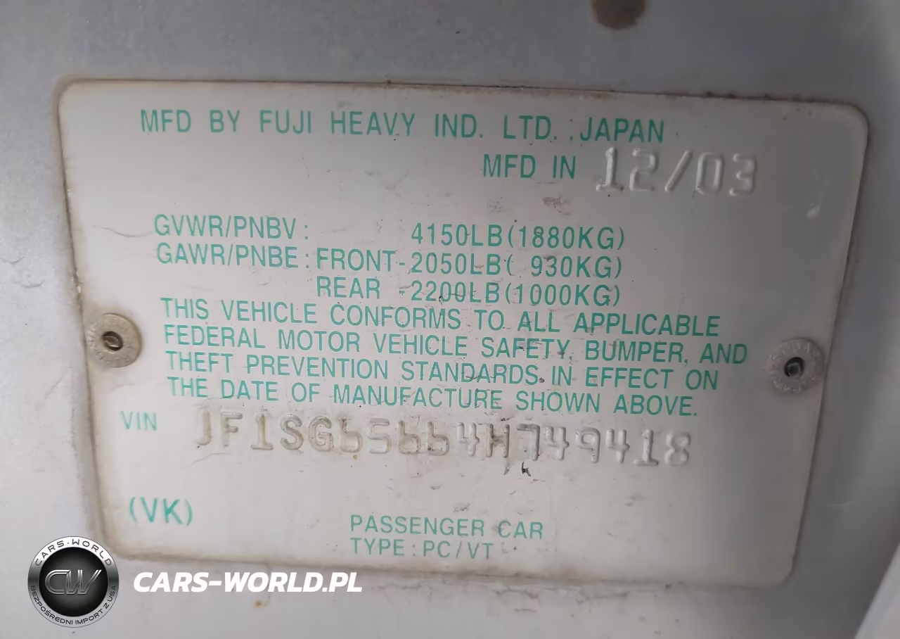 2004 Subaru Forester 2.5Xs VIN:JF1SG65664H749418 - 8