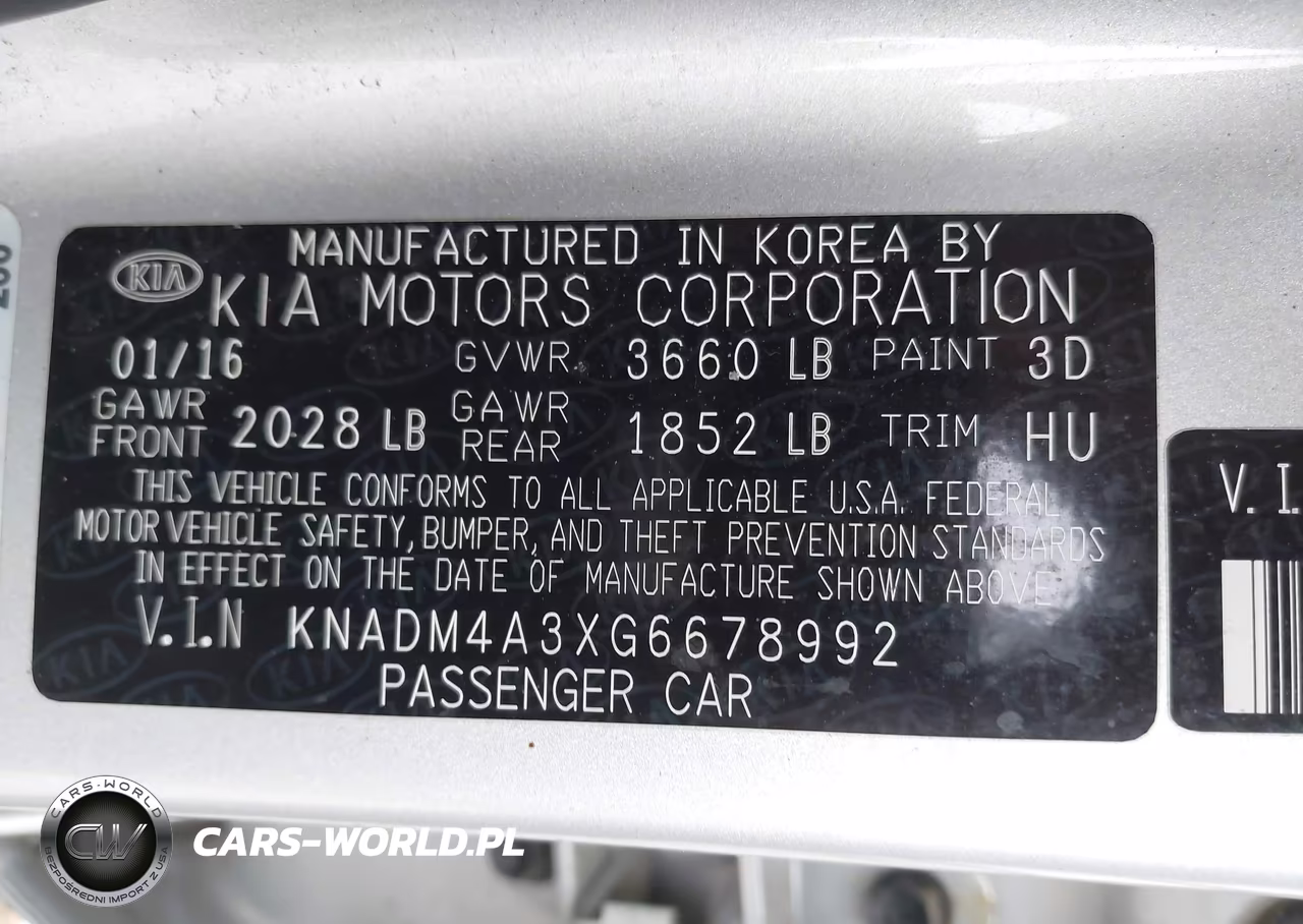 2016 Kia Rio Lx VIN:KNADM4A3XG6678992 - 9