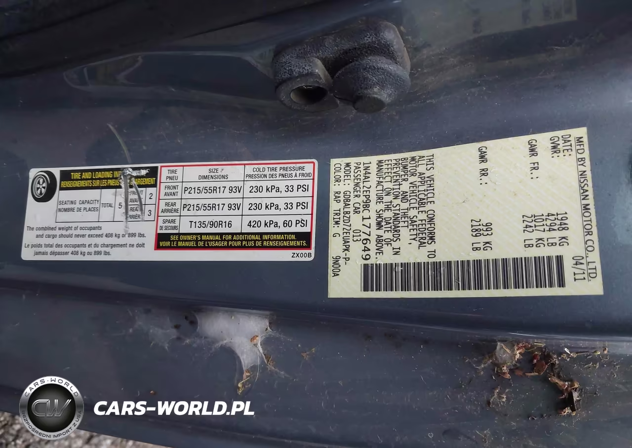 2011 Nissan Altima 2.5 S VIN:1N4AL2EP9BC177649 - 9