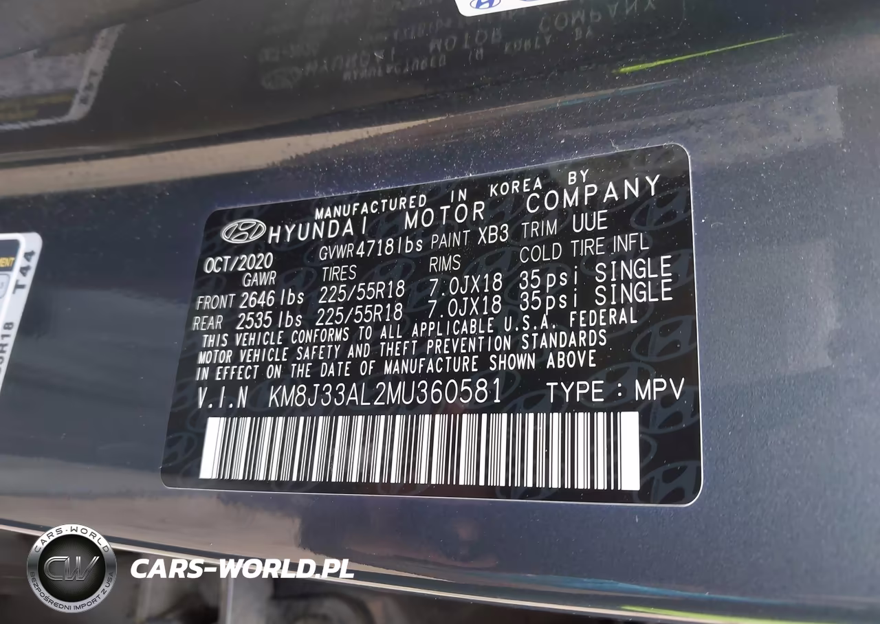 2021 Hyundai Tucson Sel VIN:KM8J33AL2MU360581 - 9