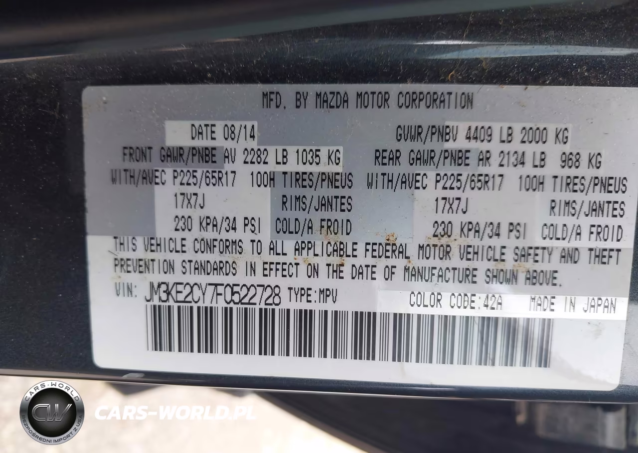2015 Mazda Cx-5 Touring VIN:JM3KE2CY7F0522728 - 9