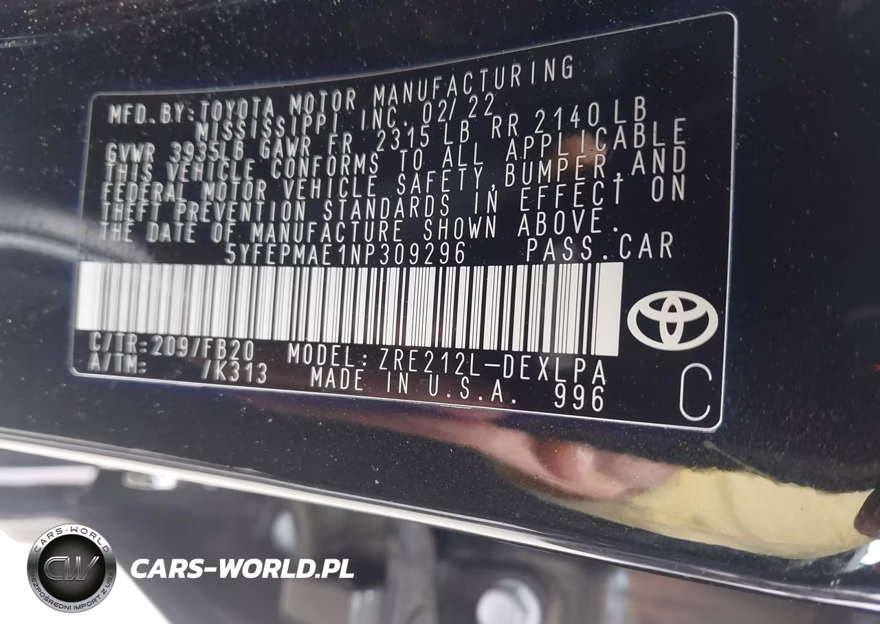 2022 Toyota Corolla Le VIN:5YFEPMAE1NP309296 - 9