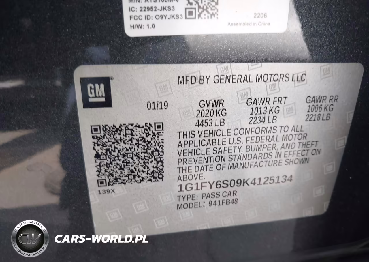 2019 Chevrolet Bolt Ev Lt VIN:1G1FY6S09K4125134 - 9