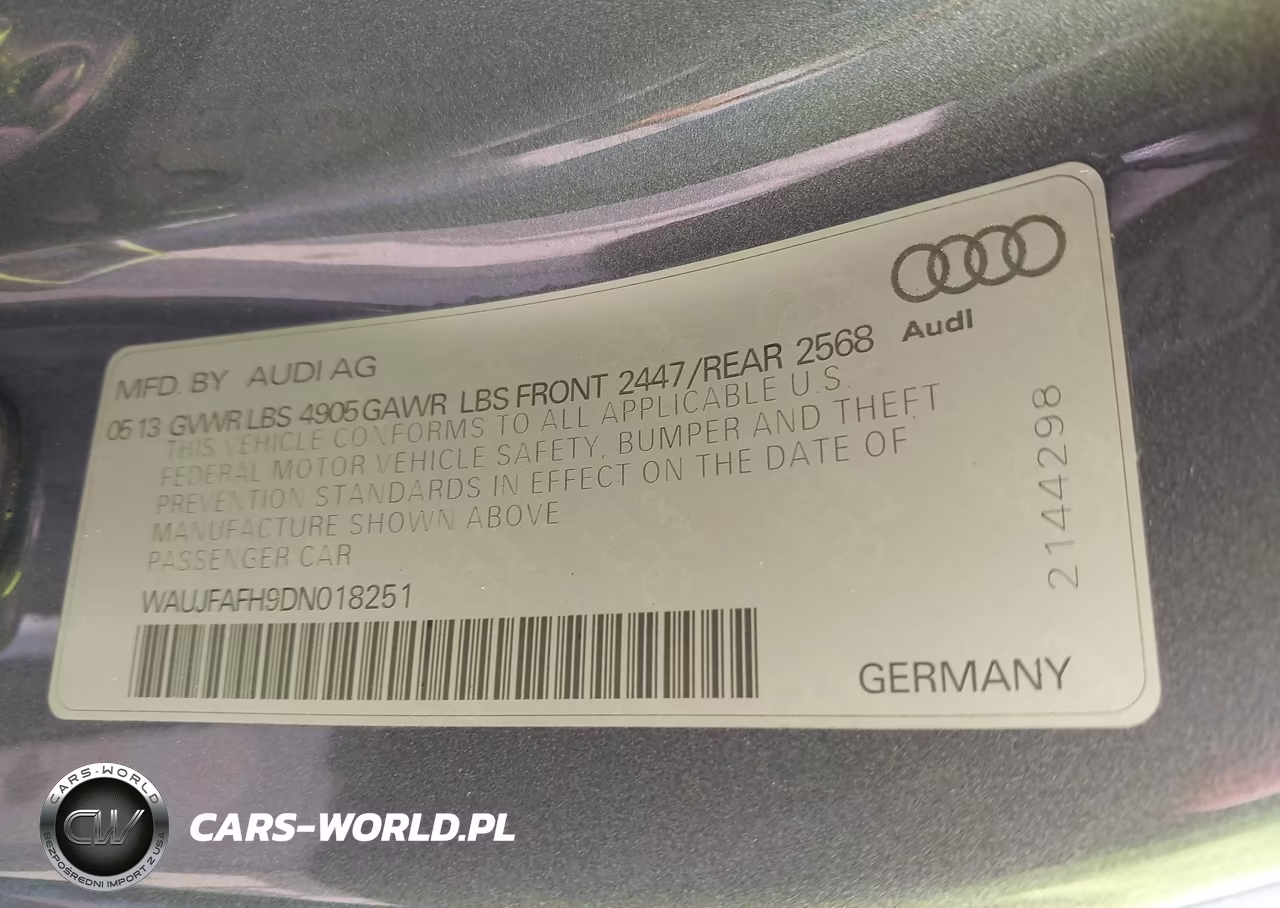 2013 Audi A5 2.0T Premium VIN:WAUJFAFH9DN018251 - 9